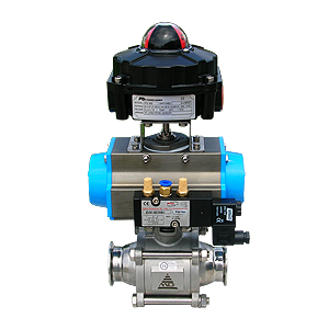 Pneumatic control ball valve