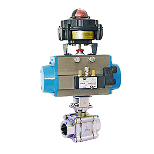 Pneumatic Actuated Three Piece Ball Valve