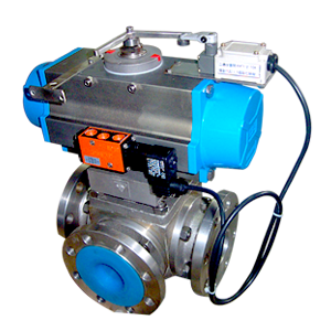 Pneumatic actuated ball valve